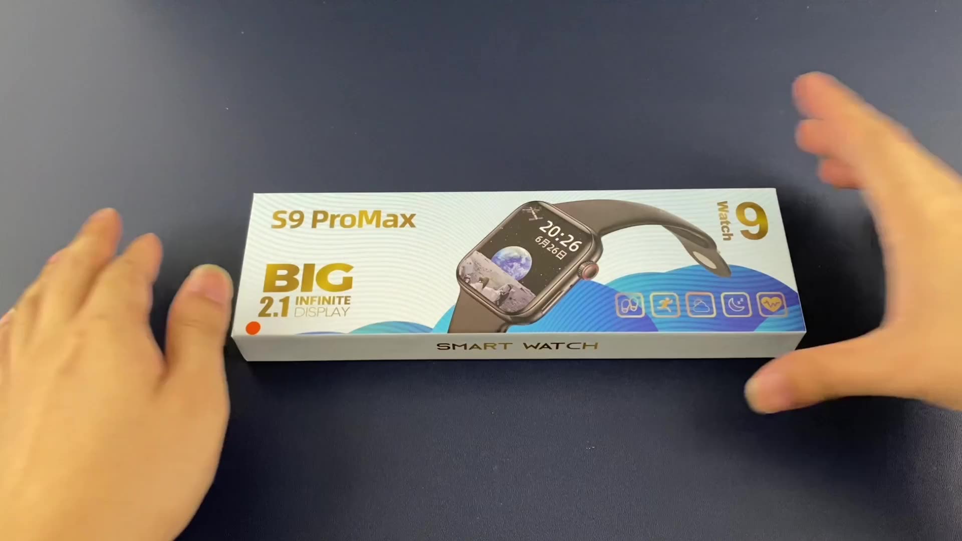 New S9 Promax Smart Watchsmart Bracelet Watch,Sports Pedometer,Heart Rate And Blood Pressure