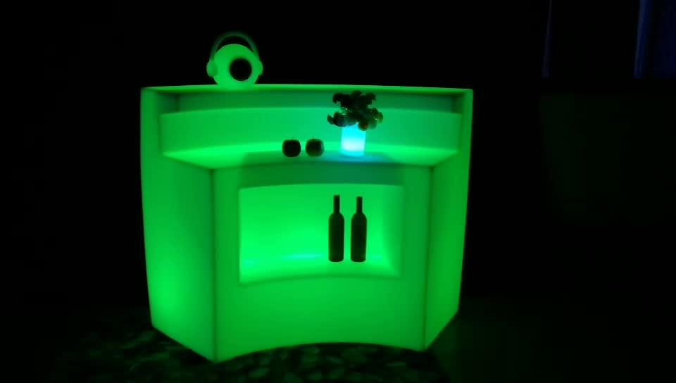 Outdoor Led Bar Furniture Hotel Light Up Party Bar Display Drink