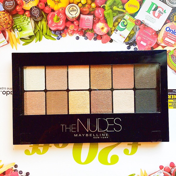 Purchased in the UK Beginner entry ~Maybelline The Nudes nude storm 12-color eyeshadow palette earth color