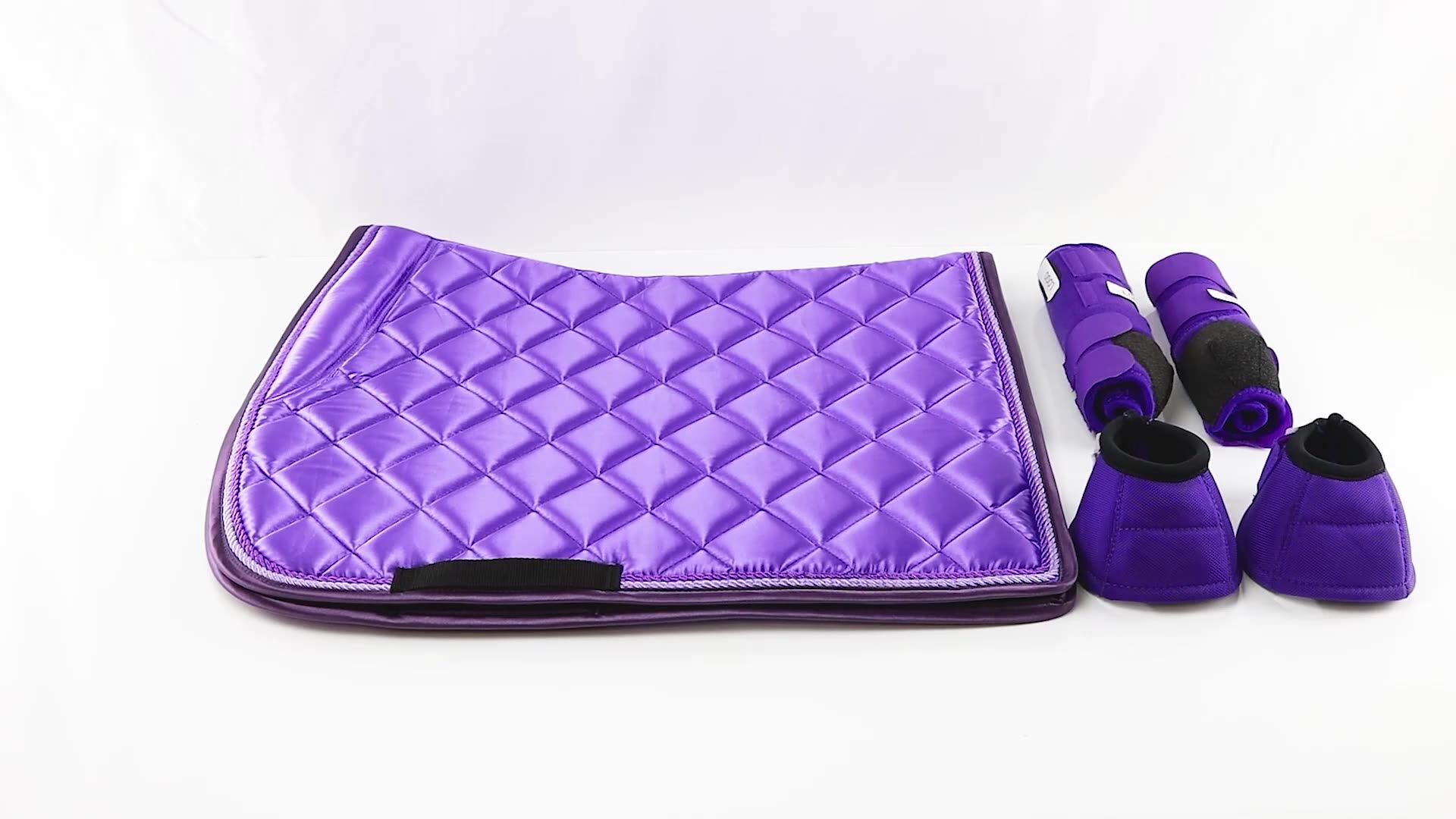 Matchy Set Matching Saddle Pad And Ear Wraps/horse Boots