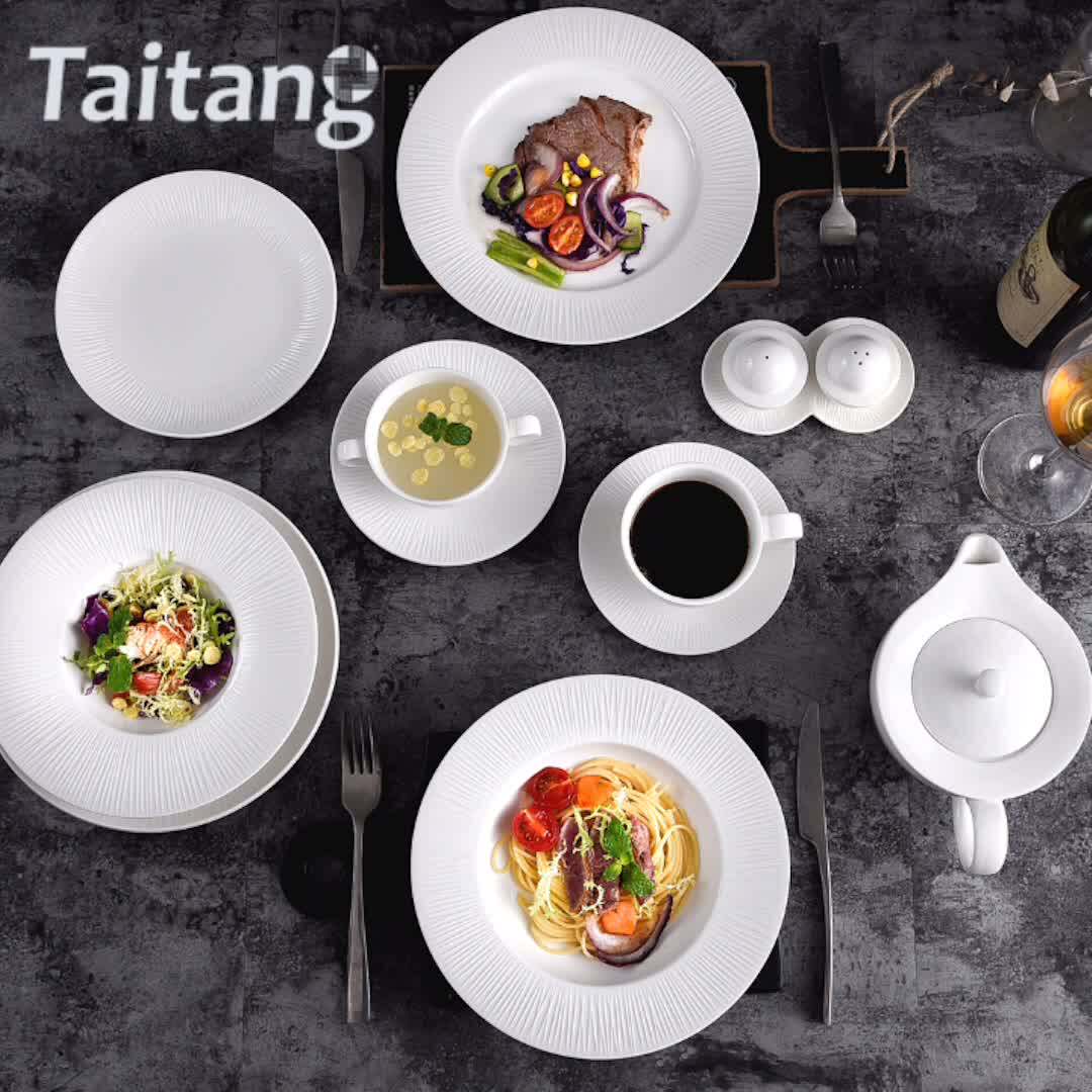 Manufacturer Stock White Plate! Restaurant Ceramic Dinner Sets