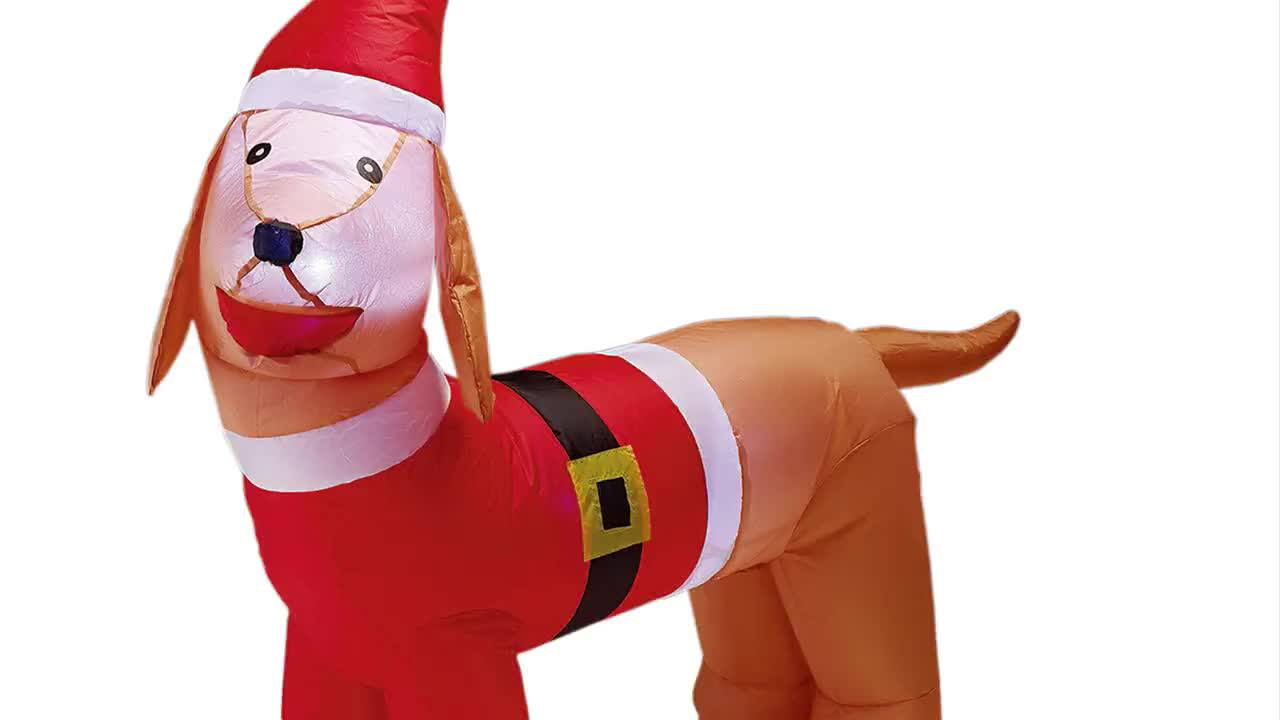 inflatable dachshund christmas decoration