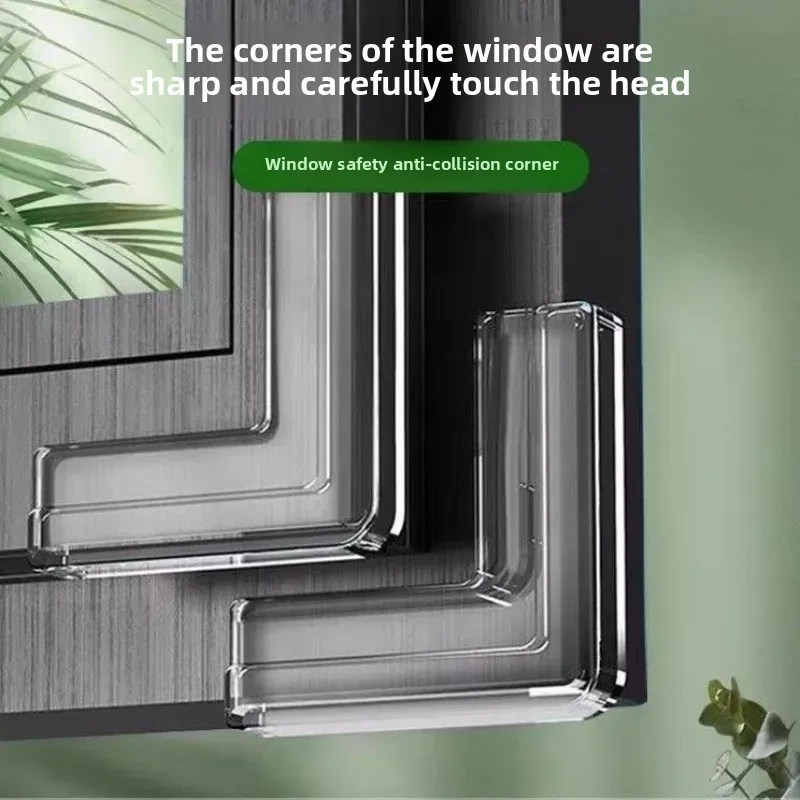 Window Anti-collision Corner Table Table Corner Anti-collision Corner Protector Children Anti-collision Safety Soft Corner Sticker Right Angle Silicone Protective Cover