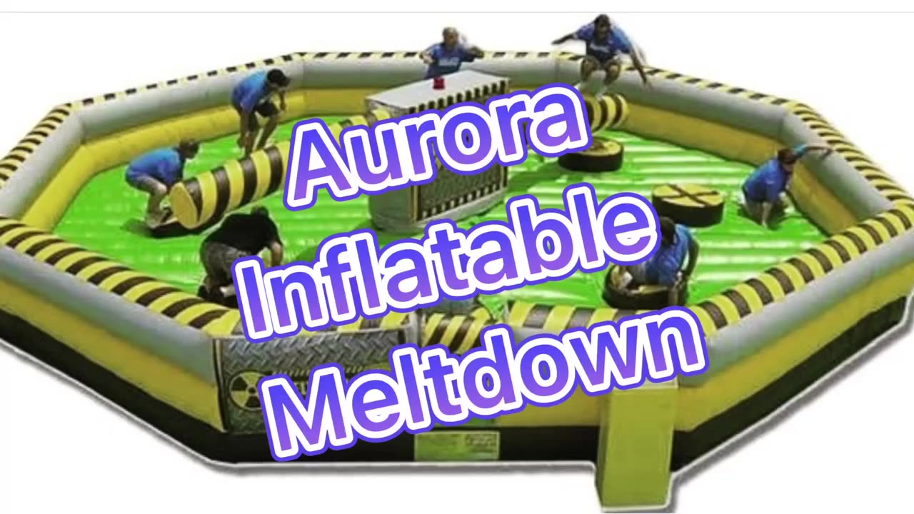 Pvc Inflatable Meltdown Mechanical Rotating Obstacles Games For Sale