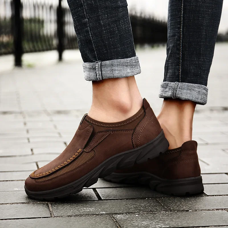 Casual footwear for leisure platform, trend shoes for leather shoes, Amazon, 2020, autumn, Korean style, plus size