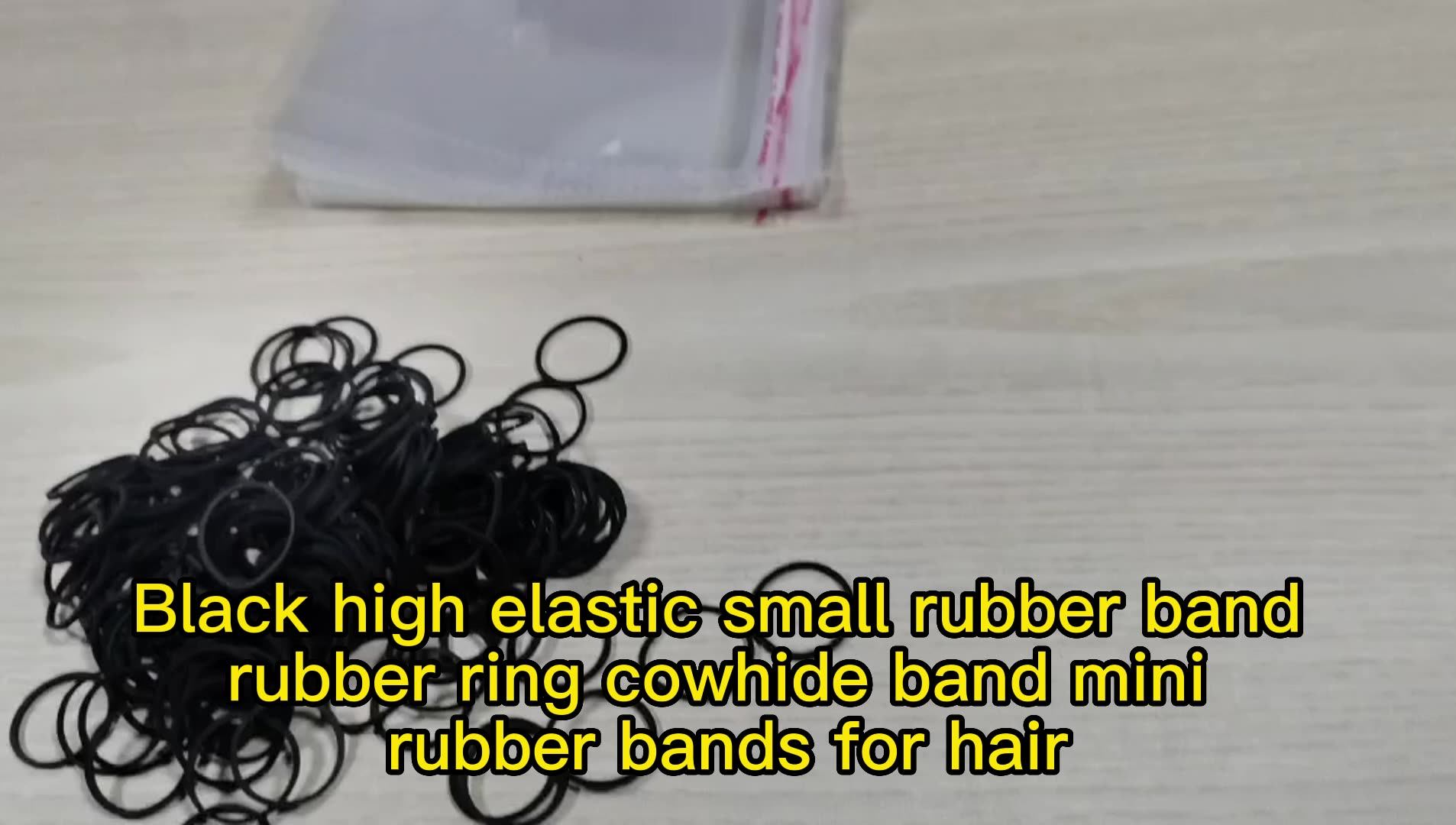 High Quality Durable Rubberbands Mini Black Rubber Bands For Office