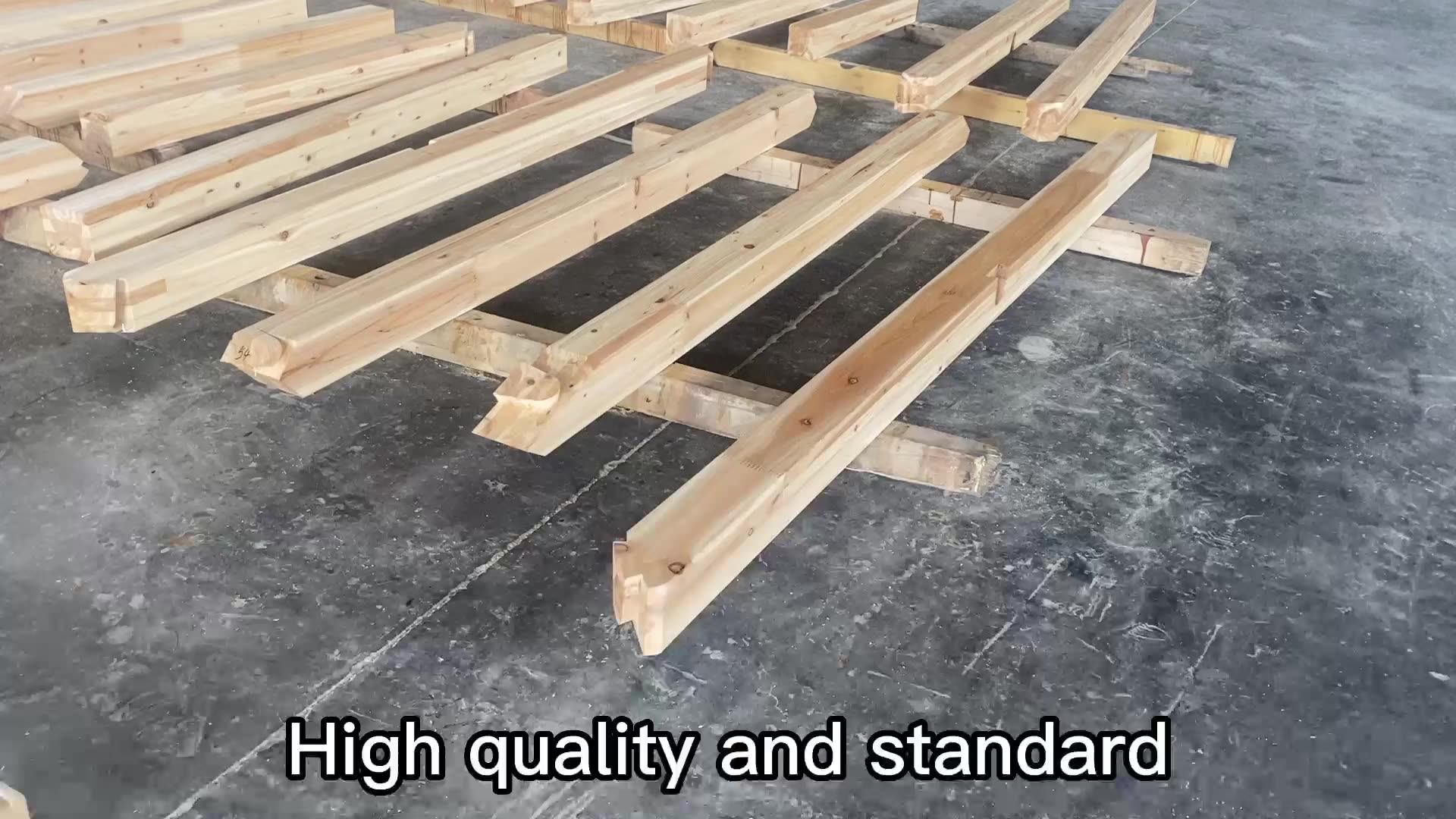 Solid Glulam Pine Finger Jointed Laminated Wood Boards Glulam Timber