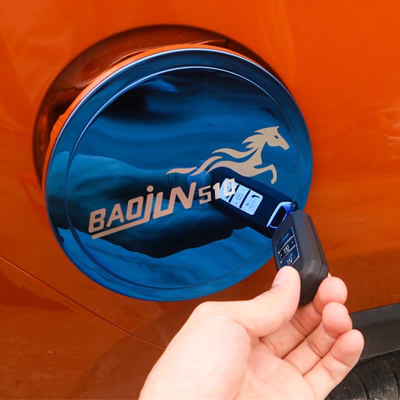 Baojun bể phù hợp nắp 510 đóng Baojun nhiên liệu chuyên dụng bể nắp 510 sửa đổi ABS sequins mạ vá Phụ kiện xe ô tô