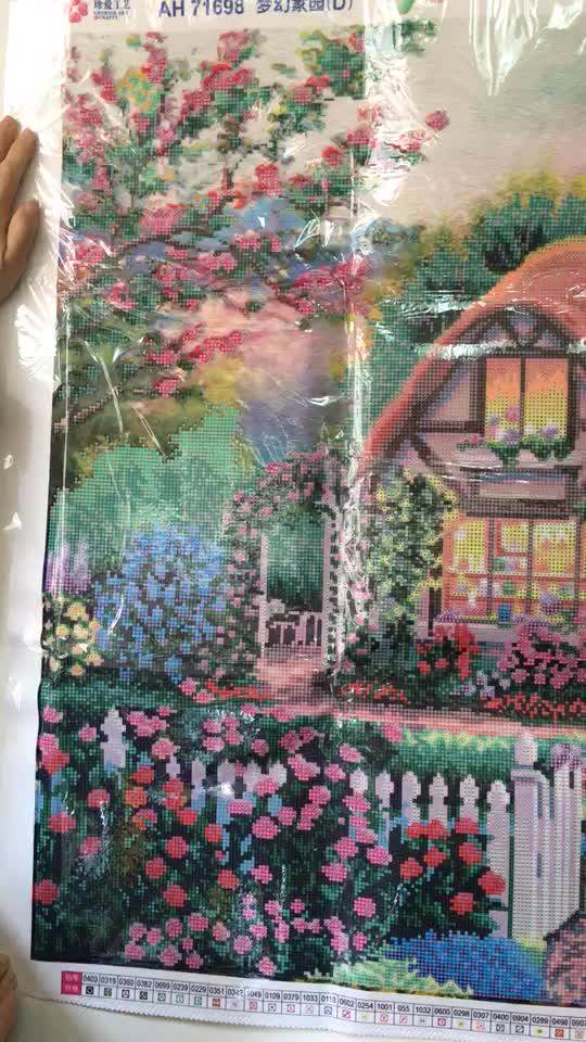 Short Lint Canvas Landscapes Partiful Beads Diamond Painting 5d Diamond