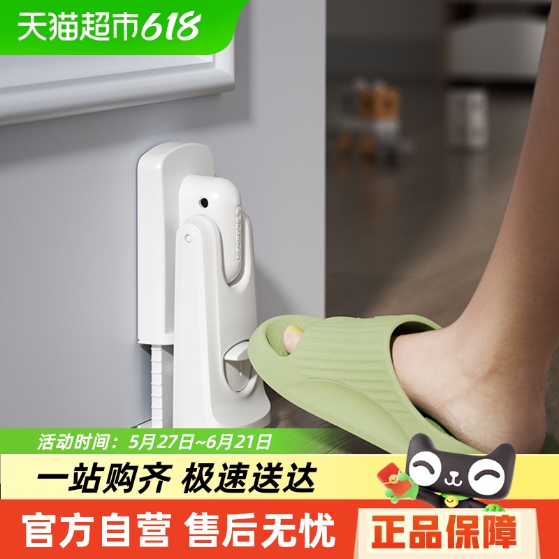 風でドアが閉まるのを防ぐドアストッパー、子供用挟み込み防止ドアカードホルダー、ドアウェッジ、部屋のドアストッパー、双方向ドアブロッカー