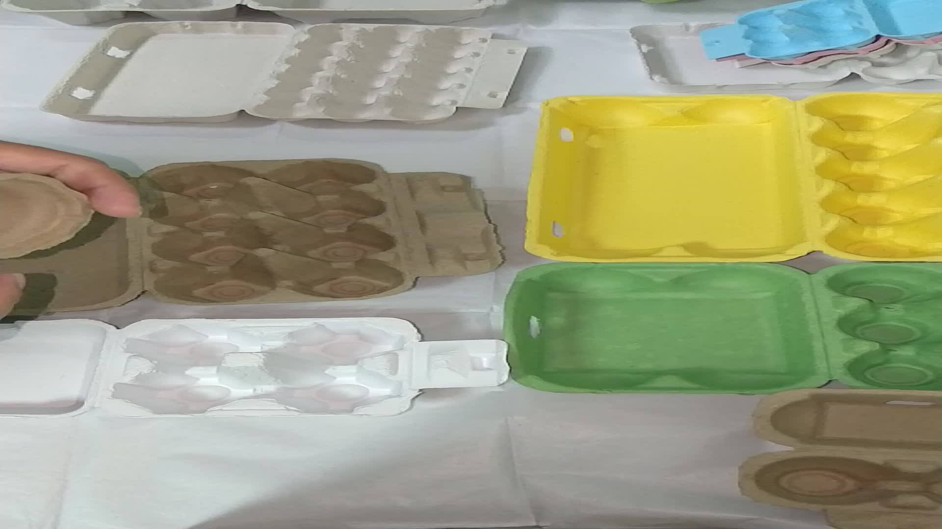 Quail egg cartons cardboard packaging boxes pulp 6ct, View packaging