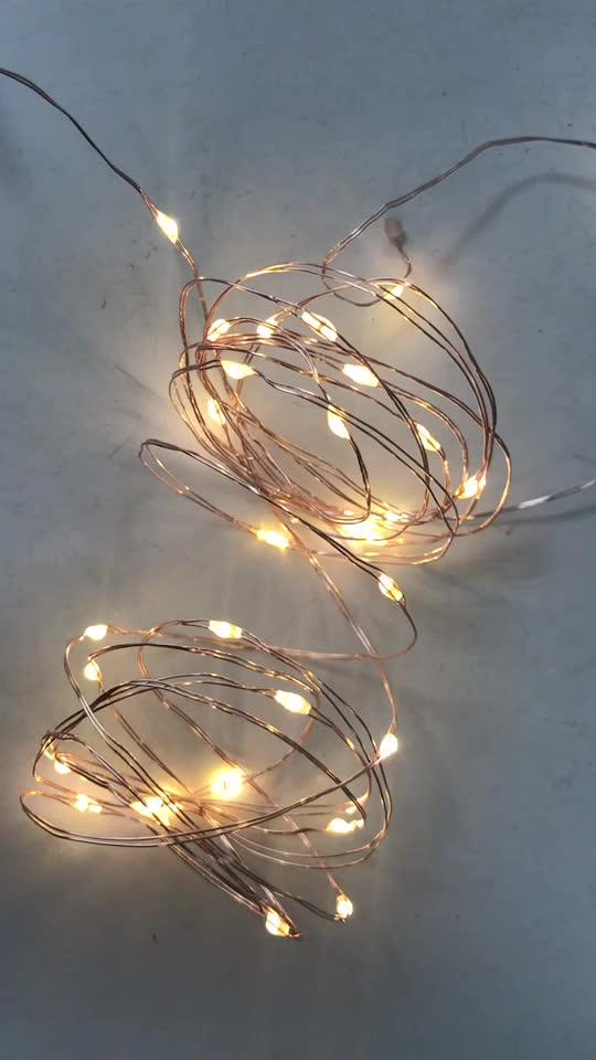 50ct Led Battery Operated Submersible Copper Wire Lights Buy Copper