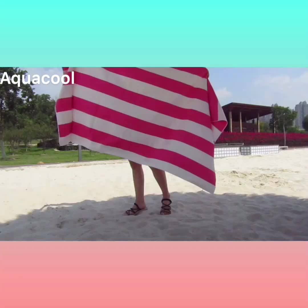 Hot Sale High Quality Color Stripe Microfiber Beach Towel Buy Quick