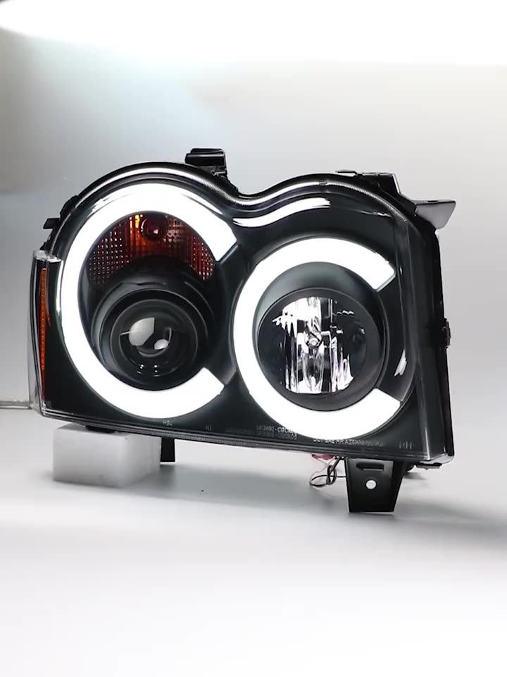 For Jeep Chrysler Grand Cherokee 3 (wk) LED Head Light Angel Eyes 20052007 SN V2, View For