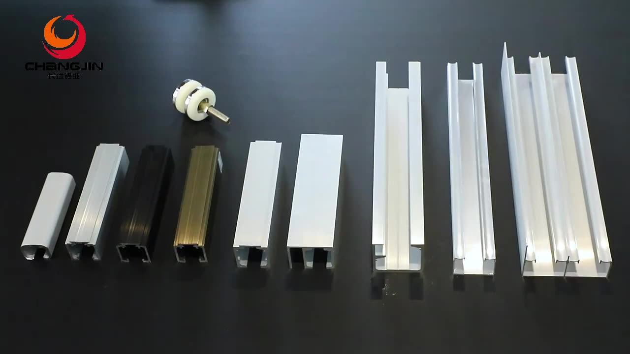 Heavy Duty Sliding Door Tracks And Rollers System 1500kg Aluminum Alloy