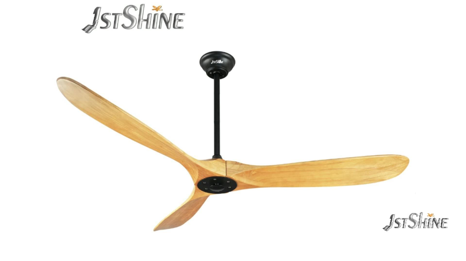 1stshine Ceiling Fan Solid Wood Blades For Fan Natural Wood Blades