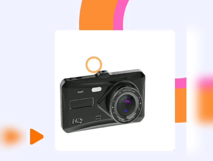 Wide Angle Full Hd 4 Inch Ips Touch Screen Front And Rear 1080p Dual