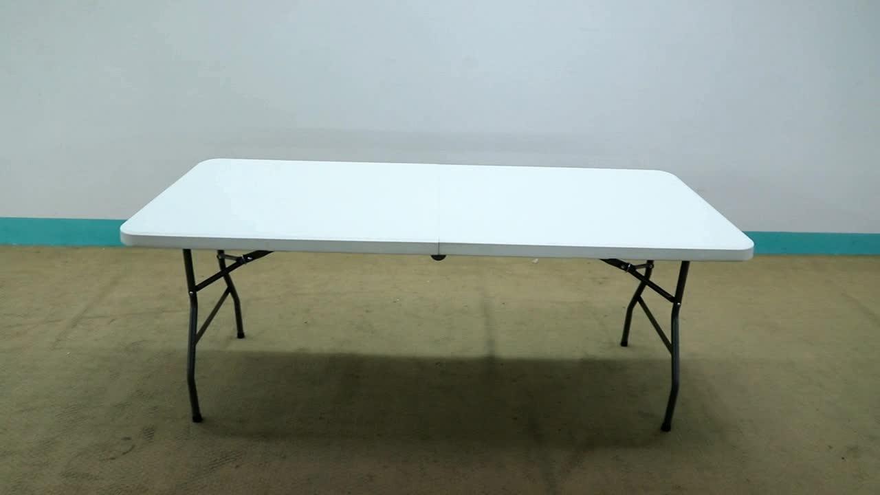 8 Feet 240cm Folding Table,Plastic Folding Beer Pong Table,Restaurant