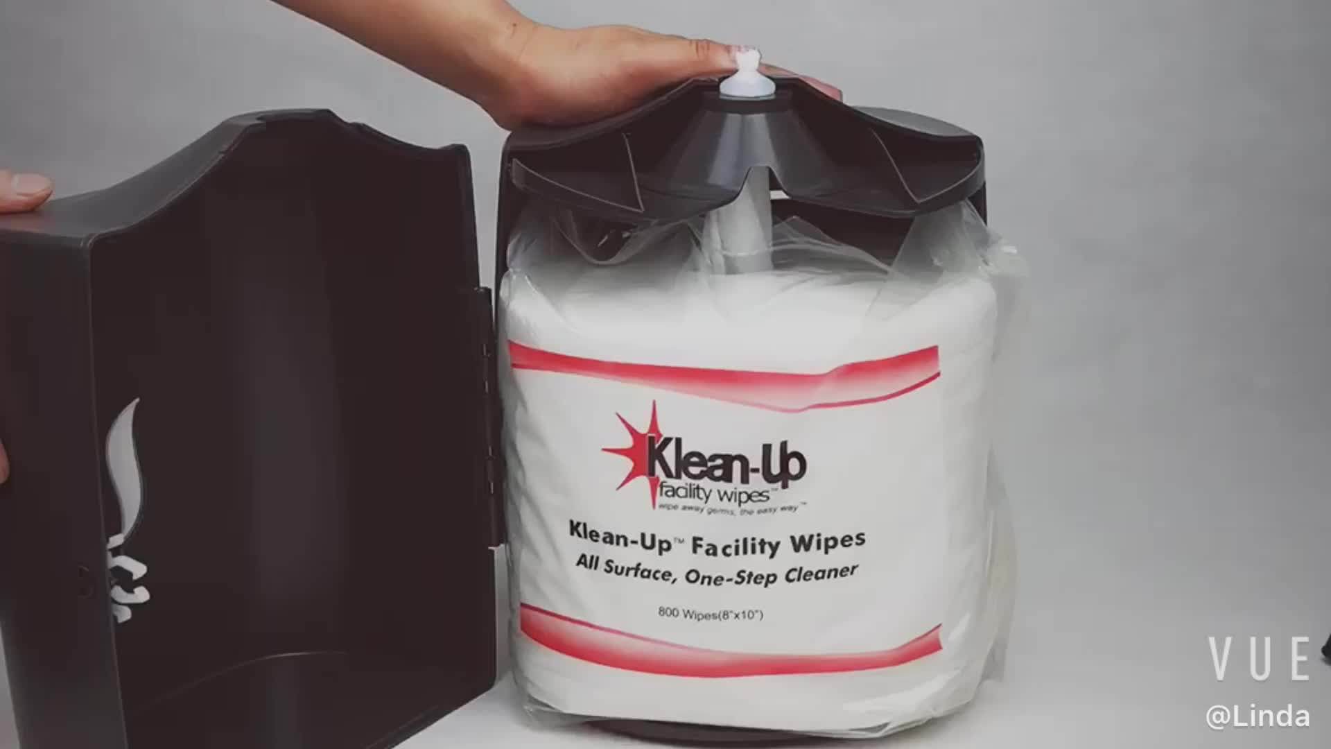 Disinfecting Gym Wipes Plastic Wall Mounted Center Pull Dispenser,800