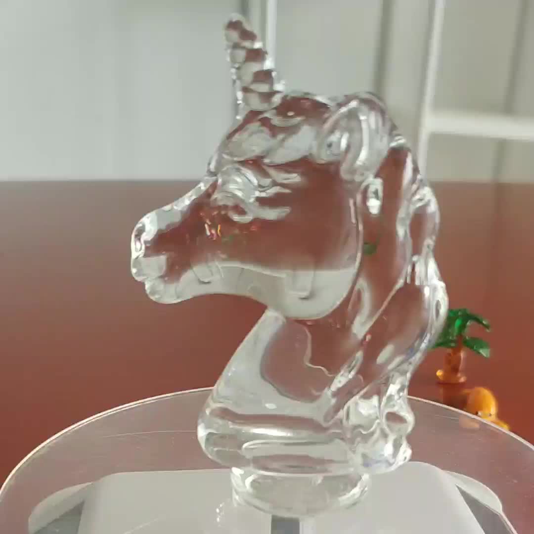 Hot Sale Crystal Glass Unicorn Figurines - Buy Unicorn Figurine,Crystal Glass Horse Figurines