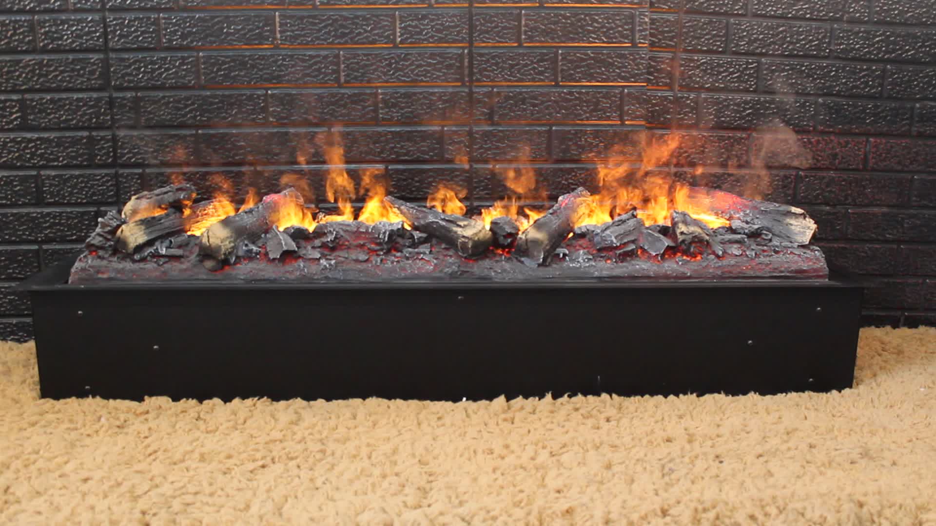 Water Vapor Mist Fire Steam Fireplace Cassette 1000mm Log Set