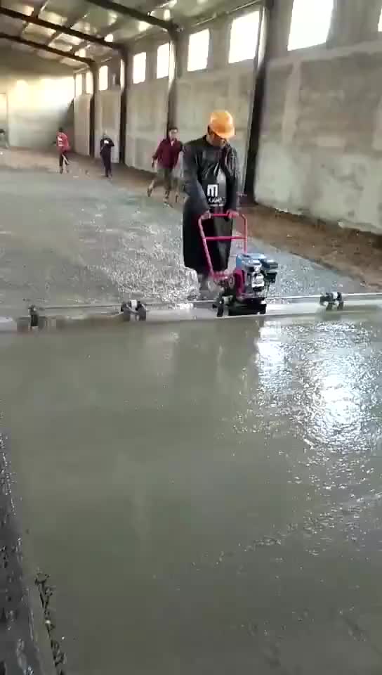 Power Pole Screed Vibrating Bull Float Concrete Cement Power Screed