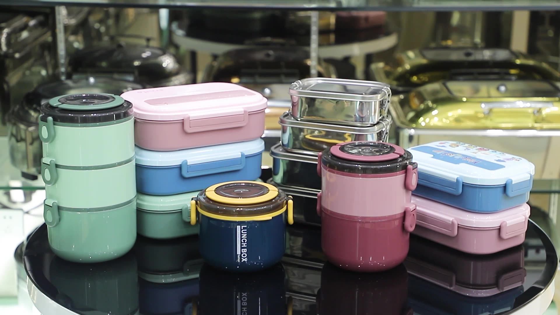 304 Stainless Steel Insulated Keep Warm Thermal Bento Lunchbox Food