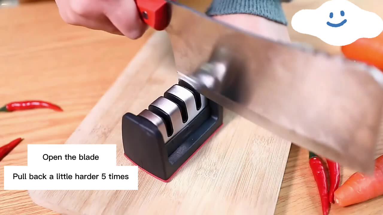 Kitchen Professional 4 Stages Portable Handheld Self Sharpener Knife