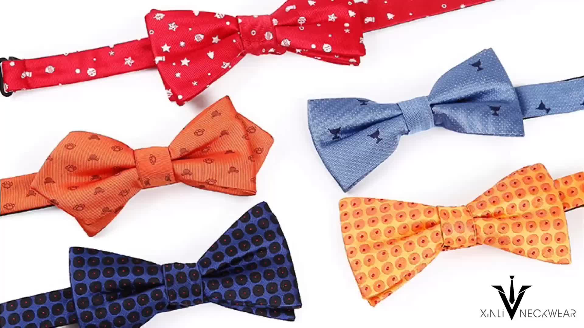 Luxury Bow Tie Gray Plaid Bow Tie Adjustable Casual Business Wedding