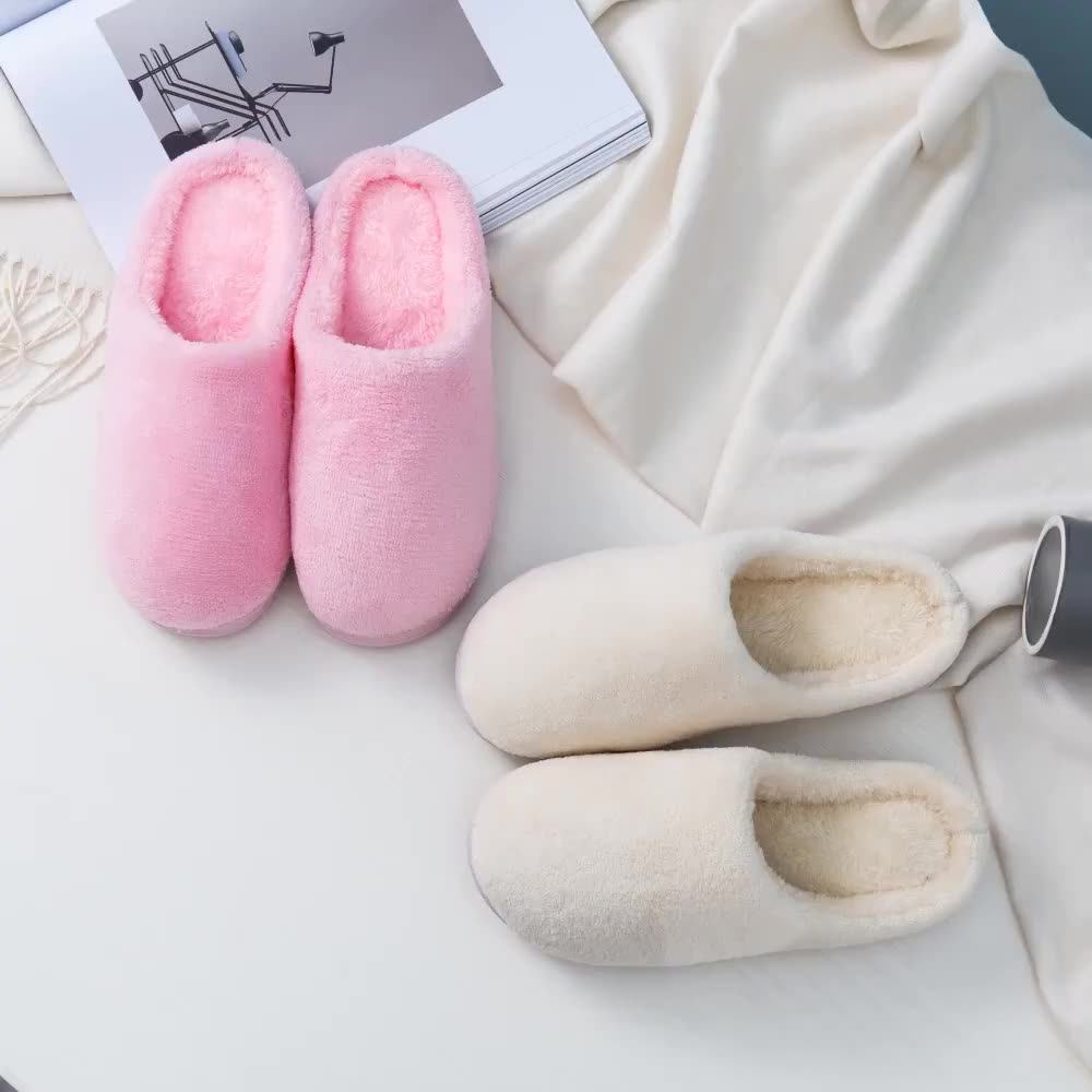 Ladies Slippers 2020 Home Indoor Slippers Warm Plush Anti Slip - Main Image