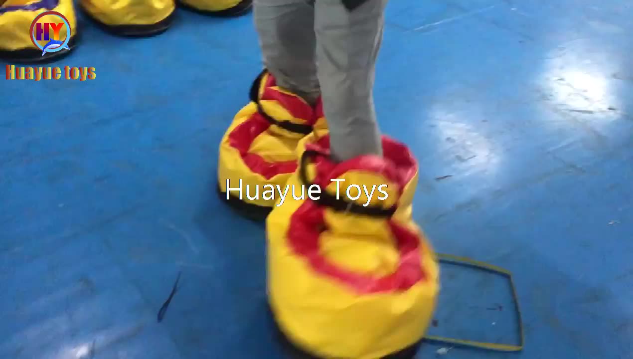 Inflatable Team Building Speed Boots Sport Games Giant Pvc Speed Shoes