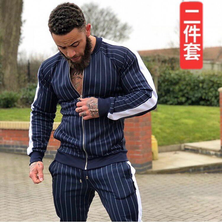 Muscle man running fitness slim exercise suit can be single can be set