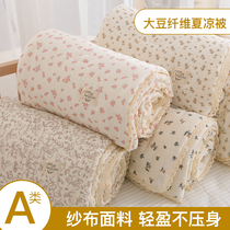 Korean ins baby type A gauze quilted air-conditioning quilt spring and summer thin kindergarten baby child quilt summer cool quilt