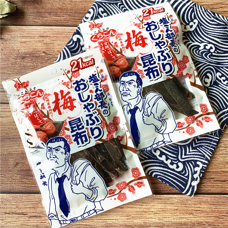 Japanese snack Salt Quinbu Minister Jizhou Meizhou Kunbu Sea Belt chewing and zero fat dry kunkun strip 10g
