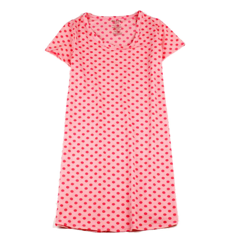 2 cái nữ mùa hè phần mỏng đan cotton ngắn tay nightdress đồ ngủ cotton cộng với phân bón XL thai sản ăn mặc quần áo nhà