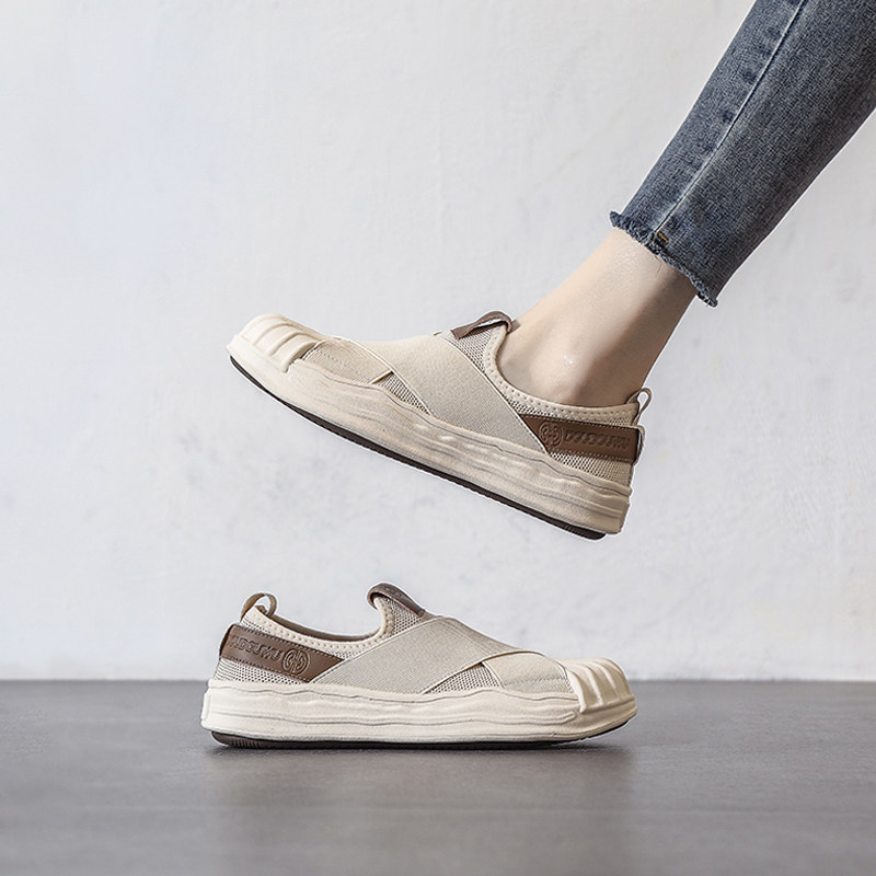 Nicole veve2022 new foot pedal shell head dissolved shoes soft bottom summer style shoes face value 