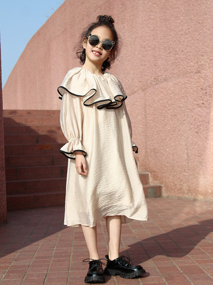 The pure tenor of the pure tenor of the Butto Kidis for the consumption of the population Judo, the girl's bubble sleeve foreign dress for the girl