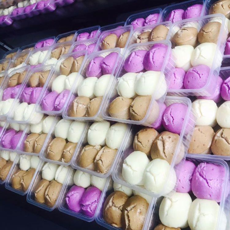 Ningbo prolific wine brewed rice steamed rice steamed rice cake red sugar hair pastry corn purple potato pastry 