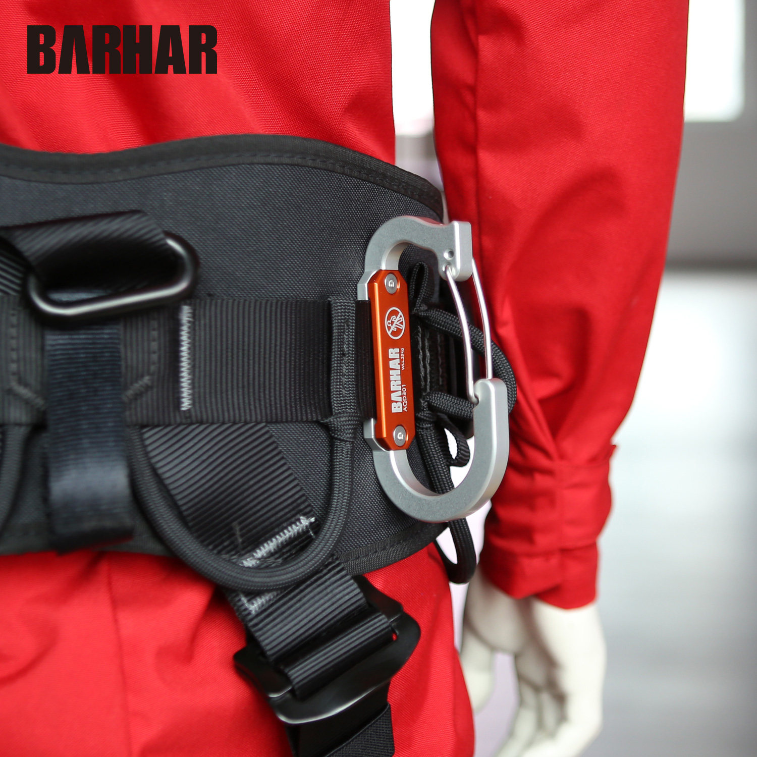 BARHAR HABAHA ALUMINUM ALLOY TOOL HOLDER SAFETY BELT FAST HANGING CLIMBING RESCUE HOOK RING ICE-CLIMBING ICE CONE RACK
