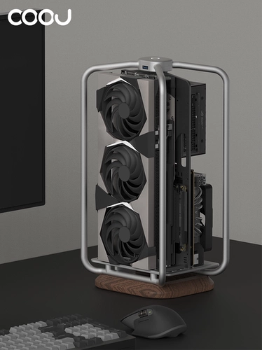 COOJ BONE GX3 ВСЕ -Алюминиевый сплав OPEN ITX CHASSIS Desktop A4 Структура