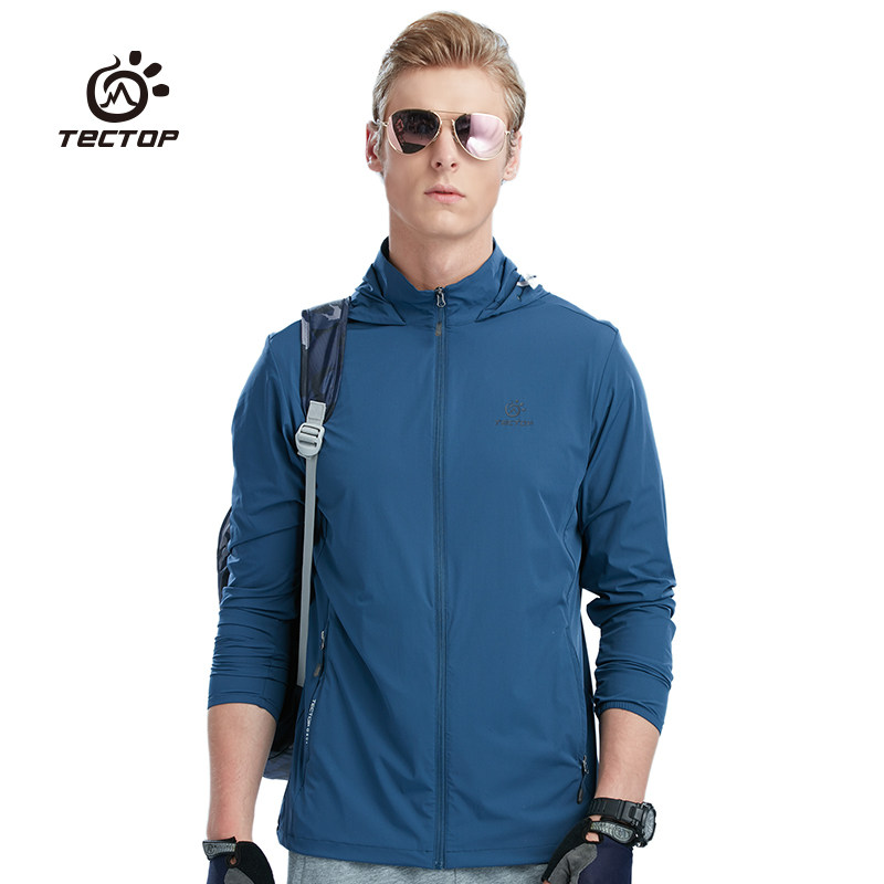 TECTOP spring and summer sports windbreaker men's thin breathable stretch jacket women's outdoor sunscreen windbreaker