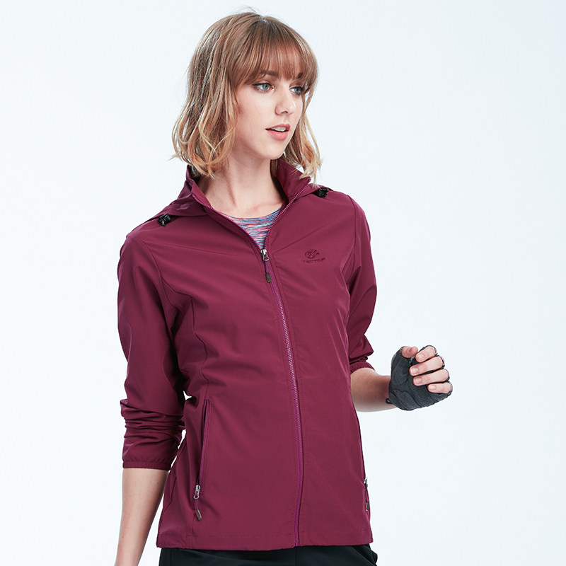 Outdoor four-sided elastic quick-drying clothes men's coat women's autumn thin sports windbreaker loose wind-proof mountaineering clothing exploration