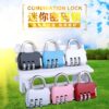 Password Padlock Waterproof and Rust-Proof Suitcase Lock Locker School Bag Luggage Gym Home Small Lock