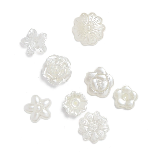 Кремовый чехол для телефона из жемчуга, набор материалов ручной работы, барсетка, аксессуар для волос с аксессуарами, в цветочек, розы, DIY