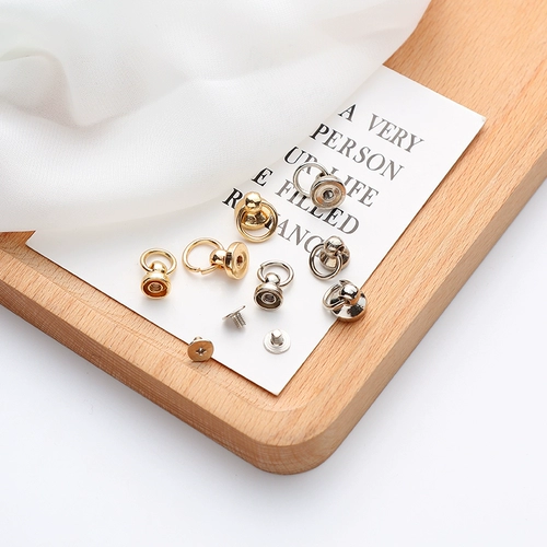 Медный крутящийся чехол для телефона, набор материалов, серебряная барсетка с аксессуарами, «сделай сам»