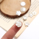 Кремовый чехол для телефона, набор материалов ручной работы, барсетка, аксессуар для волос с аксессуарами, в цветочек, розы, DIY