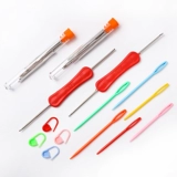 Плетеный пластиковый набор материалов ручной работы, булавка, крючок для вязания, поделки ручной работы, большие глаза