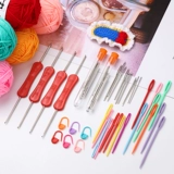 Плетеный пластиковый набор материалов ручной работы, булавка, крючок для вязания, поделки ручной работы, большие глаза