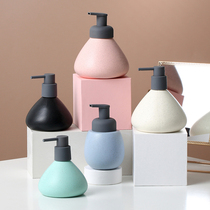  Ceramic antibacterial hand sanitizer bottle Nordic sub-packaging bottle Foam lotion pressing bottle Bathroom shower gel bottle Toilet