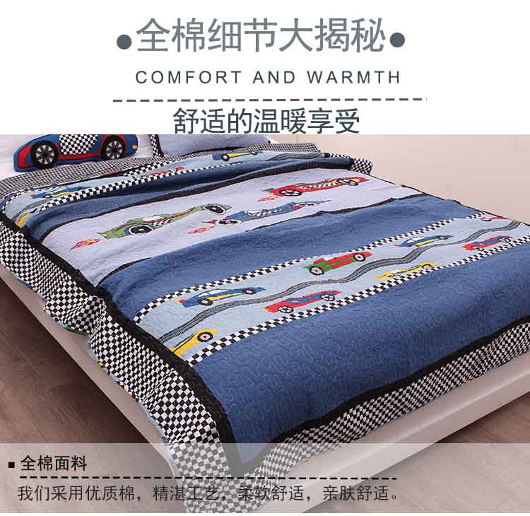 Chăn bông mới bằng xe thể thao mát mẻ mùa hè mát mẻ bằng máy lạnh là chăn mỏng hai mảnh hoạt hình cho trẻ em ga nệm